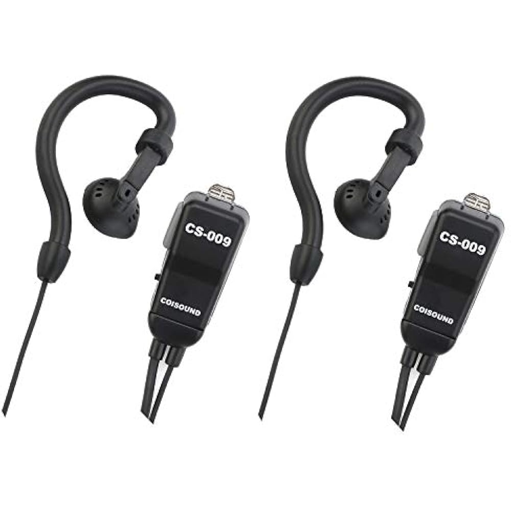 Two Way Radio Earpiece Compatible Midland AVPH4 EarClip Headset Walkie