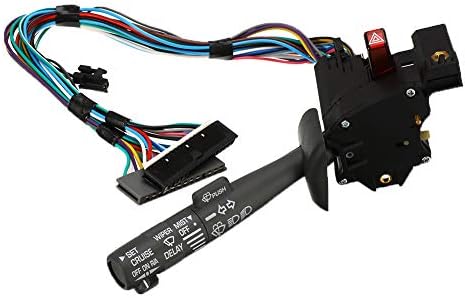 SpeeVech Multi-Function Combination Switch, with Turn Signal, Wiper, Washers, Hazard Switch, Cruise Control,for Truck Pickup Replaces 26100985 2330814 26036312 26091769 26097019