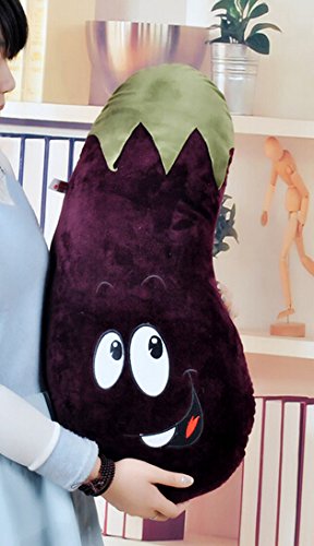 Atolo Eggplant Fruit Pillow Cushions, Plush Toy Doll,best Gift,Purple (65CM)