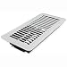 Deflecto Floor Vent Register, 4" x 10", White (RGFW104) primary