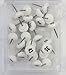 Moore Push-Pin 1203-B-26-50 Numbered Map Tacks, White, 25 Tacks per Pack