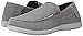 Crocs Men's Santa Cruz 2 Luxe Slip On Loafer|Casual, Comfortable Travel Shoe, Charcoal/Light Grey, 9 M US