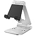 Nulaxy Tablet Stand, Adjustable Phone Holder Stand, Aluminum Tablet Holder Compatible with Smartphones/Tablets/Switch 4-12