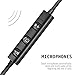 Bluetooth Headphones Sports Wireless Earbuds Sweatproof Headset Magnetic Attraction Stereo Earphones for Running Workout Gym Noise Cancelling Proshine(Black)