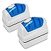 DaToo Aquarium Cleaner Fish Tank Glass Cleaner Algae Scraper Magnetic Scrubber Algae Clean Brush, 2 Pcs, 1 Yr Warranty