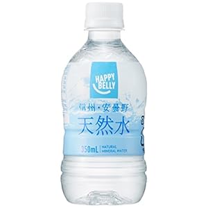 [Amazonブランド] Happy Belly 天然水 安曇野 350ml×24本