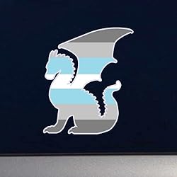 Dark Spark Decals LGBT Pride DemiBoy Flag Dragon