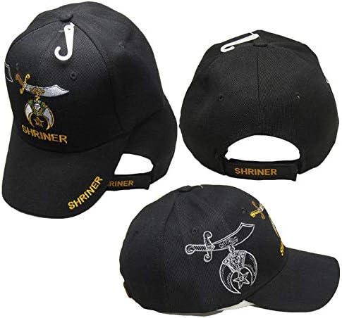 Shriner Emblem Black with Shadow