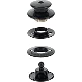 LOXX&reg; Fastener Set, Black Plate, Solid Brass