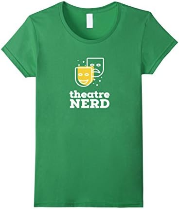 Womens Theatre Nerd T-Shirt Large Grass