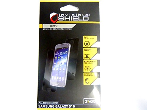Zagg Invisible Shield for the Samsung Galaxy S5 - Dry - Full Body