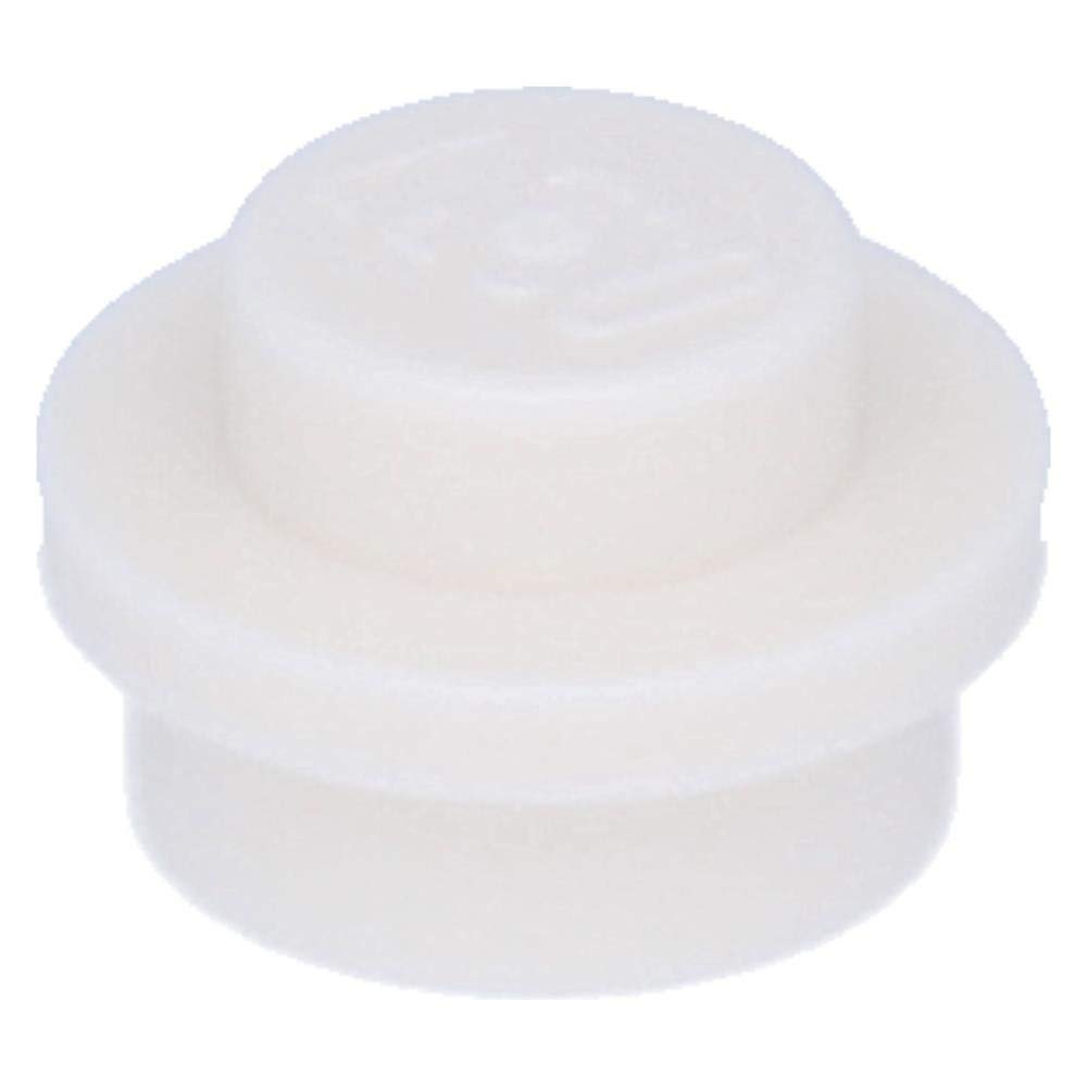 50 x LEGO® Plate, Round 1 x 1 Straight Side White