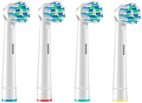 4pcs Replacement Toothbrush Heads for Braun Oral-B Cross Action Electric Toothbrush Pro 500 Pro 1000 Pro 3000 Pro 5000 Pro 7000