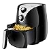 SUPER DEAL Electric Air Fryer XL 3.7 Quart W/Timer, Temperature Control, Detachable Basket, Fry Healthy with 80% Less Fat
