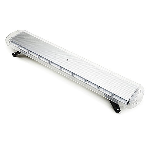 V-SEK 47" Amber Yellow Extreme High Intensity Construction Emergency Warning Strobe Light Bar Roof Top Low Profile Law Enforcement Hazard Flashing 88 LED For Tow Truck Vehicle (Amber/Yellow 88LED 47")