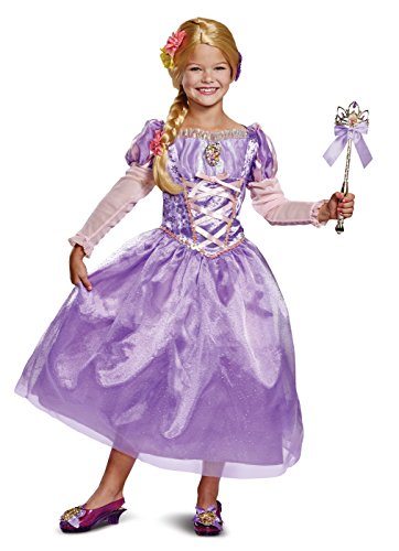 Disguise Rapunzel Deluxe Child Costume, Purple, Size/(4-6x)