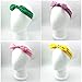 Girzzur (12Pack) 5-10 years old Fabric Headbands for Girls kid rabbit ears headbands for girls