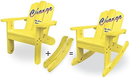 Final Sale - Cute Light Yellow Rocker/ 2-in-1 Chair 20622, for Kids 2~6 years, Free Drawing Book. Perfect Rocking Chair for kid’s fun play!