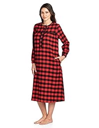 Ashford & Brooks - Ropa de dormir de franela para mujer
