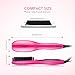 Trèsutopia Ionic Hair Straightening Brush with Fast Heated MCH Technology, Anti-Scald and Temperature Lock Function, 265 °F - 450 °F, 100-240 V Worldwide Voltage (Hot Pink)