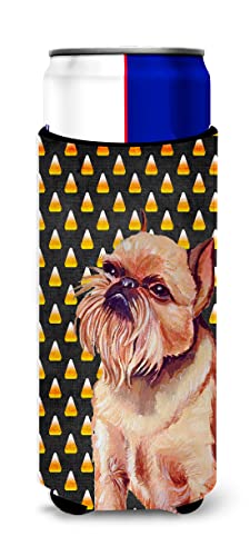 Brussels Griffon Candy Corn Halloween Portrait Ultra Beverage Insulators for sl…