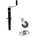 5,000 Lb A-Frame Trailer Jack With Foot Plate & Caster Wheel - Heavy Duty Stabilizer Jack For Trailers