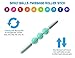 Premium Muscle & Cellulite Massage Sticks for Back, Leg, Foot, Neck, Abs, Fascia Fat Blaster Stick, Myofascial Release Massager Balls to Relieve Deep Tissue Soreness, StressAches & Pains (Mint green)