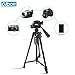 Albott Camera Tripod,55 inch Aluminum DSLR Tripod with Phone Stand for Canon,Nikon,Sony,Samsung,Olympus Camera and Phone