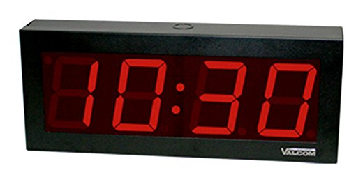 Valcom VIP-D440 IP PoE 4 Digit DigitalÂ Clock, 4-Inch