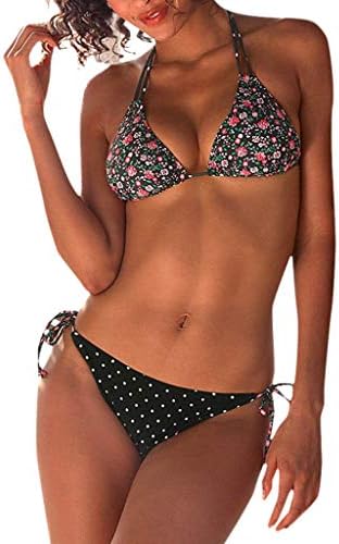 Padded Push-Up Triangle Strap Top Bra Bikini Set Ruffles Low Waist Bathing Suit Summer Brazilian Halter Vest Tops Beach Bodysuit Female Swimming Swimsuit Beachwear