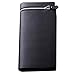 DDLBiz Fashion Leather Men's Wallet Business Long Wallet Zipper Purse (Black)