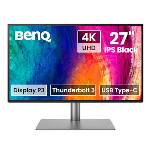 BenQ PD2725U Grafiker Monitor (AQCOLOR Technologie, 27 Zoll, 4K UHD, IPS, P3 Farbraum, Thunderbolt /USB-C-Laden, DP / HDMI, KVM, Hardware kalibriert, HDR 400, Höhenverstellbar), MacBook kompatibel thumbnail 1