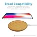 Smart Tech Wooden Wireless Charger Wood Wireless Charging Pad Fast Wireless Charging Base for iPhone Xs Max/XR/XS/X/8 Plus Samsung Galaxy Note 9/8/7 Galaxy S10/S9/S9+/S8/S8+/S7 Edge & More Qi Devices