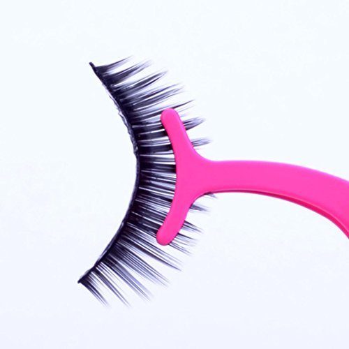 Usstore False Eyelashes Applicator Remover Clip Tweezer Nipper Beauty Tool (Pink) - Thumbnail 2