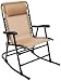 AmazonBasics Outdoor Patio Folding Rocking Chair, Beige