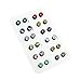 BodyJ4You 24PCS Fake Plugs Non Piercing Earrings Set Magnetic Logo Illusion Cheater Faux Gauges