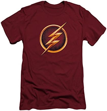 Simply Superheroes Mens the flash tv show chest logo slim fit t shirt Mens Slim Fit Small