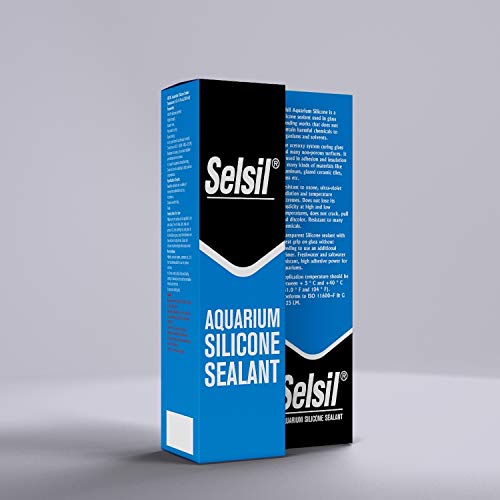 SELSIL Aquarium Silicone Sealant Clear, High Elasticity, Safe for Fish