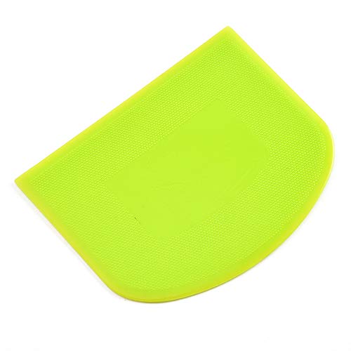JKJF Dough and Bowl Scrapers, Set of 4 Multi-Purpose Plastics Scraper with Straight and Curved Edges for Food Processor Bowl and Kitchen Bowl Scraping Baking, Bread Dough, Cake Fondant, Icing (Green) - Thumbnail 4