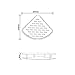 KES A4022A Tub and Shower Large Corner Basket Wall Mount, Aluminum