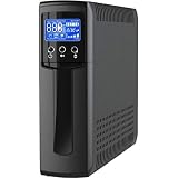 V7 UPS1TW1500-1N UPS 1500VA Tower (900W, 10 Outlets NEMA 5-15 (B) (5 Battery Backup+5 Surge only), Boost, AVR, LCD-Display, USB, Simulated Sine Wave, Line Interactive, 6ms Transfer time) Black