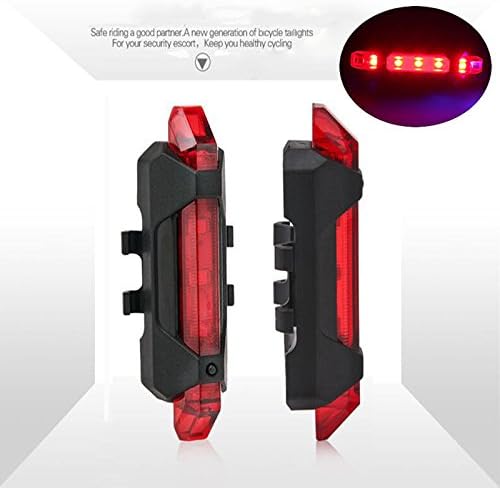 Oi Max Bike Rear Tail LED Warning Night Light Lamp USB Rechargeable For Cycling£¨Red£©