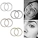 YHmall Fake Nose Ring Hoop for Women Stainless Steel Rings Lip Ear Ring-8mm