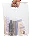100 Extra Durable 2.5mil 12x15 Clear Merchandise bags Die Cut Handle-Semi-Glossy finish-Anti-Stretch. For Retail store plastic bags, Party favors, Handouts and more by Best Choice (Clear)