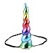 Keklle Unicorn Horn Glitter Elastic Headband Spiral Unicorn Horn cosplay Magical Unicorn Horn,Children's Party Supplies