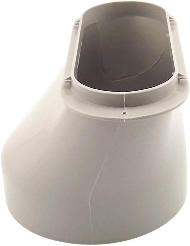 Exhaust Hose Tube Connector Kit Diameter PVC Durable Window Adaptor Duct Interface DIY Easy Dryer Vent Hookup Kit Adapter Wall Mount for Portable Air Conditioner Spare Parts (Flat Mouth)