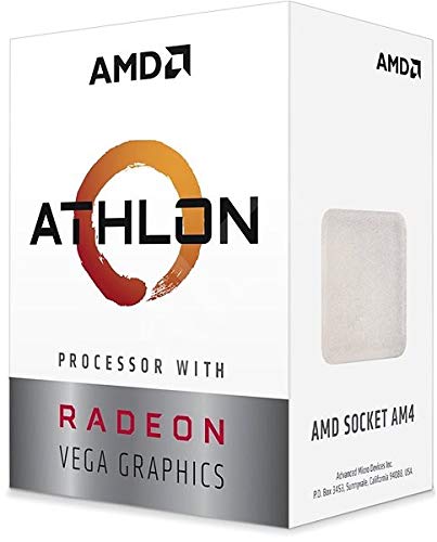 AMD Athlon 200GE 2-Core 4-Thread AM4 Socket Desktop Processor with Radeon Vega Graphics (YD200GC6FBBOX)