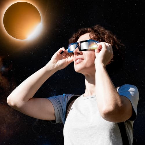 Keyaluo Set of 6/12/100 Solar Eclipse Glasses, EN ISO 12312-2:2015(E) and CE Certified, AAS 2026, Solar Eclipse Glasses for Direct Sun Observation