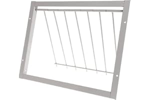 Cunguv Pigeon Trap Doors Pigeon Loft Door Pigeon One Way Entrance Door Iron T Bars Frame Window Bird Cage Door(12 * 10 inch)