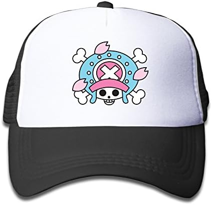 Youth One Piece Tony Chopper Flag Symbol Skull Logo Mesh Trucker Hat Cap